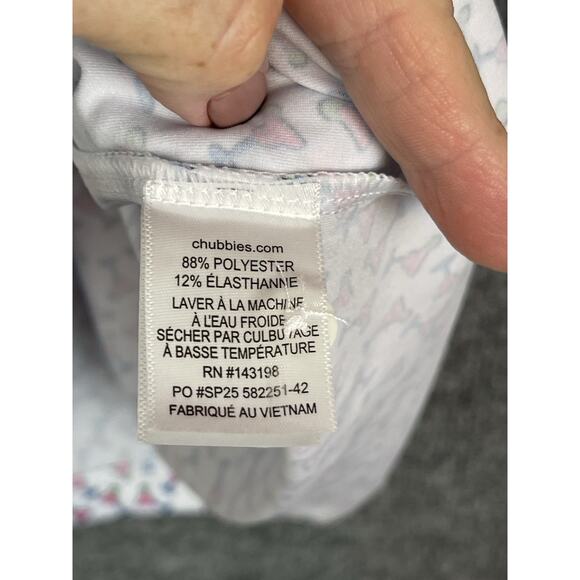 Chubbie's The Shaken Not Stirred Performance Polo Men's XL White, Pink, and Blue - Picture 7 of 13